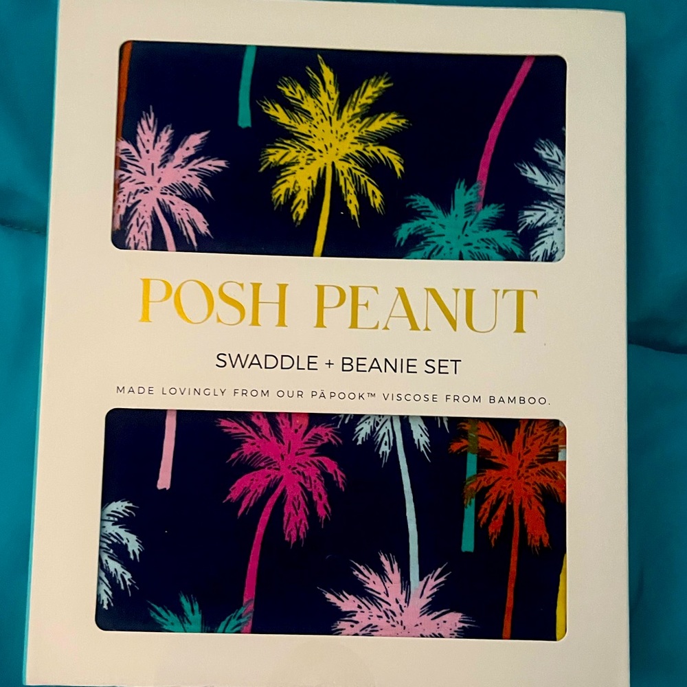Posh peanut tropical swaddle